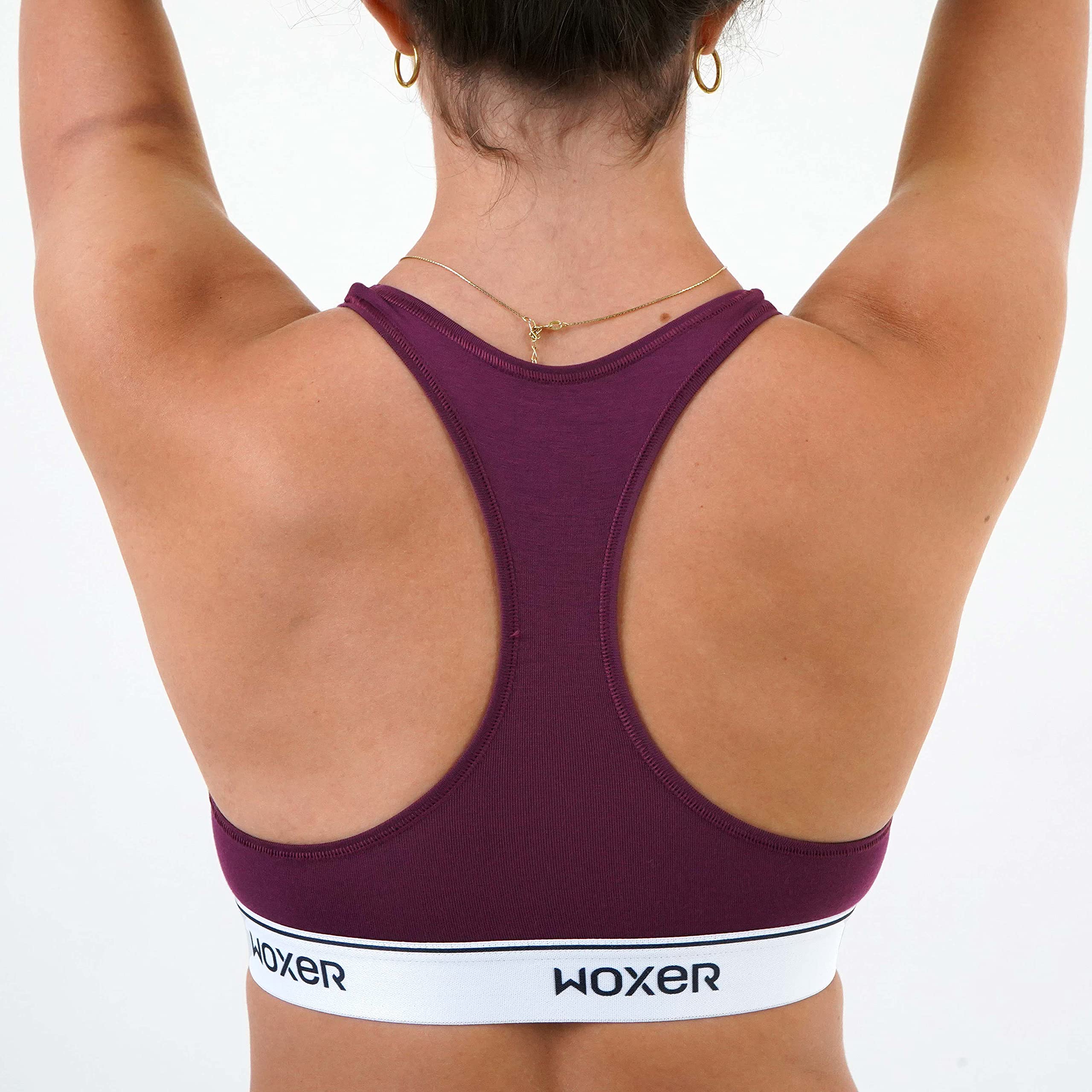 Woxer Boss Bralette for Women – Wireless, Seamless Racerback – Modal Sports Bra, Lounge, Sleep Bralette, Wireless Bra - Image 3