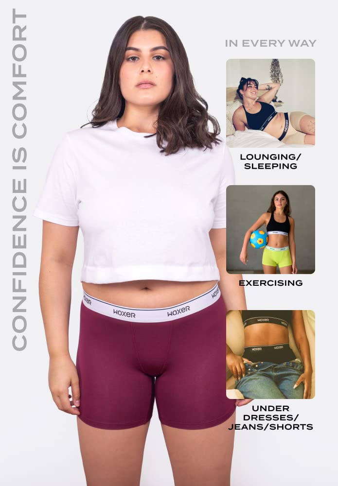 Woxer Boxer Shorts for Women - 5" Baller Boy Shorts Underwear, Soft Modal, Chafe Free - Breathable & Moisture-Wicking - Image 5