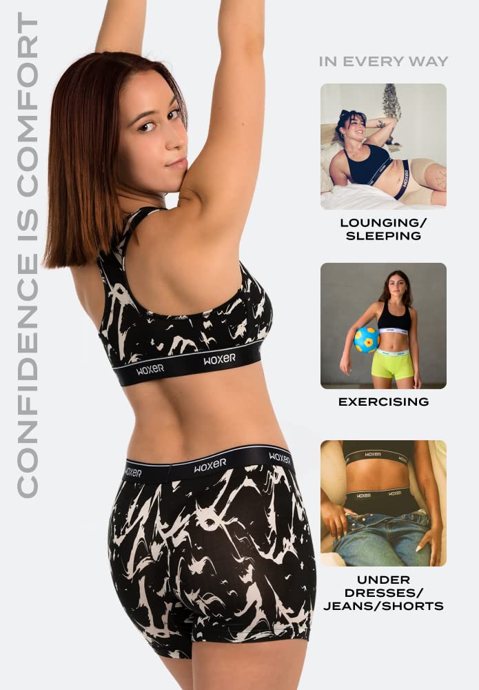 Woxer Boxer Shorts for Women - 5" Baller Boy Shorts Underwear, Soft Modal, Chafe Free - Breathable & Moisture-Wicking - Image 5