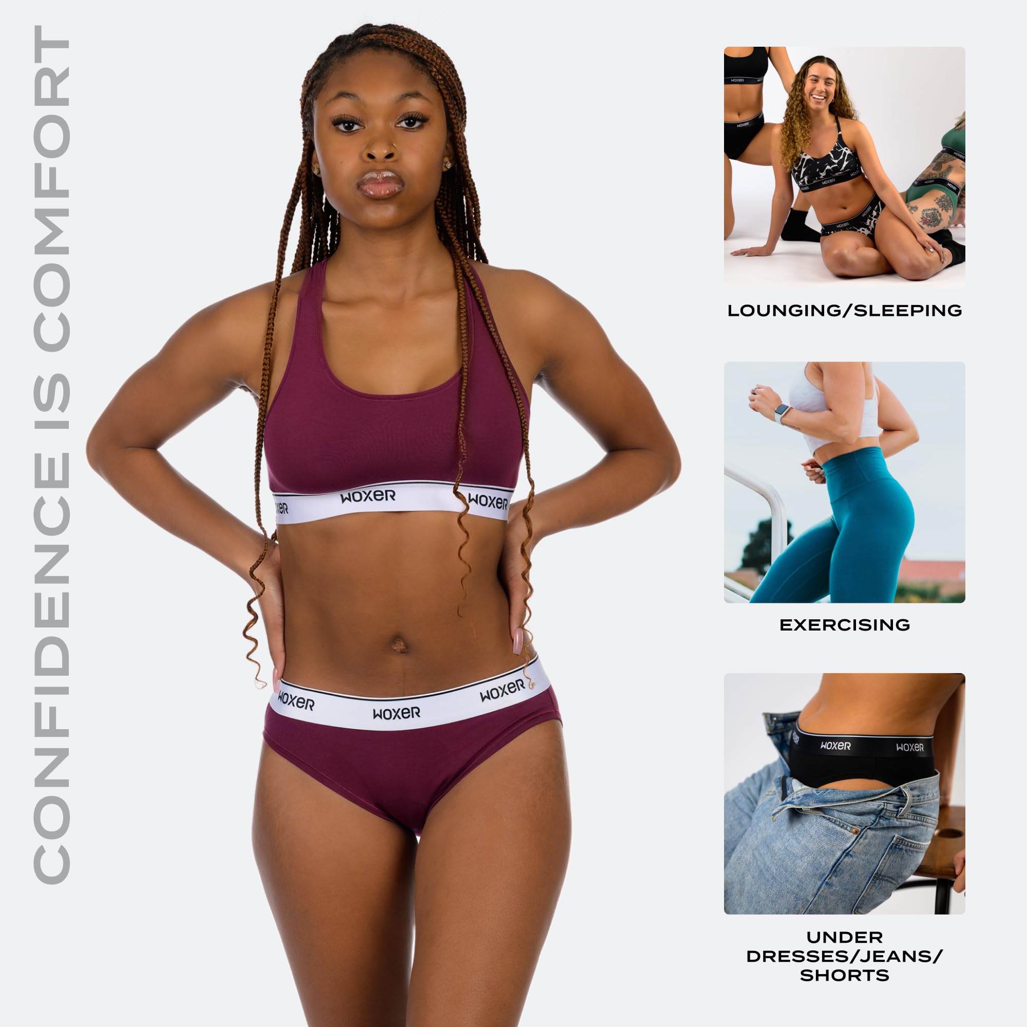 Woxer Women’s Seamless Bikini Underwear – Soft Modal, Chafe-Free, Moisture-Wicking Bikini Style Panties –Tag-Free Design - Image 4