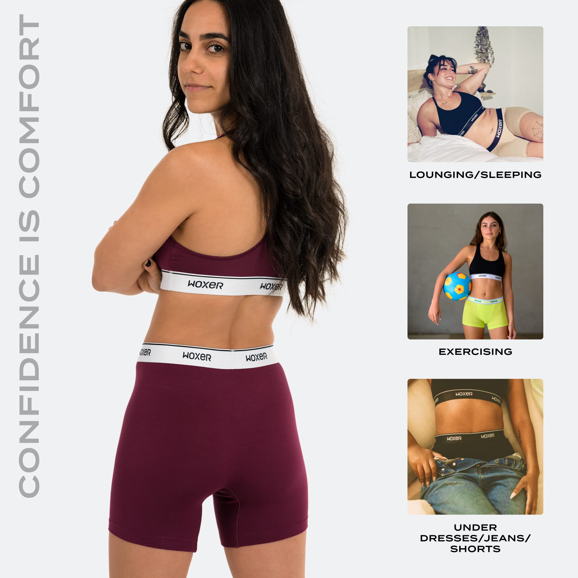 Woxer Womens Baller 5" High Waisted Boy Shorts Underwear – Seamless Boxer Briefs, Boyshort Panties, No Show Women’s Boxers - Image 5