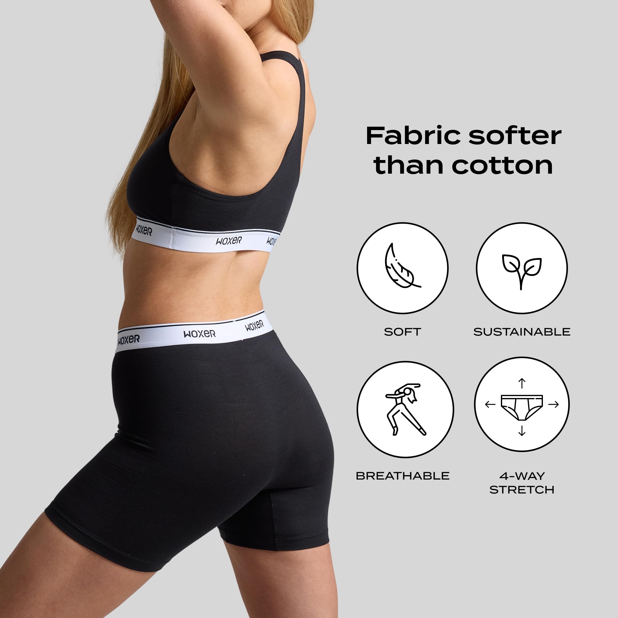 Woxer Womens Baller 5" High Waisted Boy Shorts Underwear – Seamless Boxer Briefs, Boyshort Panties, No Show Women’s Boxers - Image 5