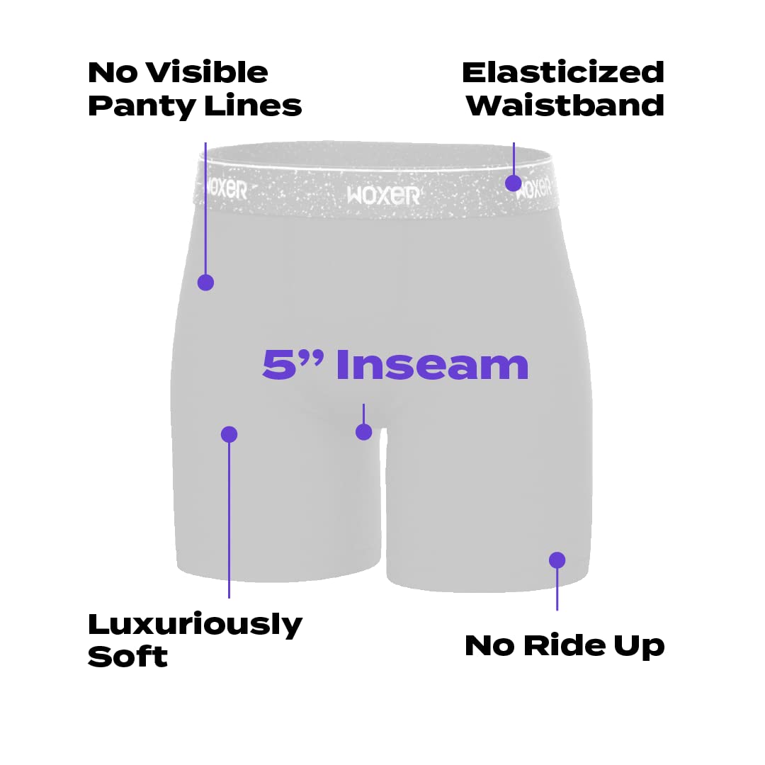 Woxer Womens Baller 5" High Waisted Boy Shorts Underwear – Seamless Boxer Briefs, Boyshort Panties, No Show Women’s Boxers - Image 4