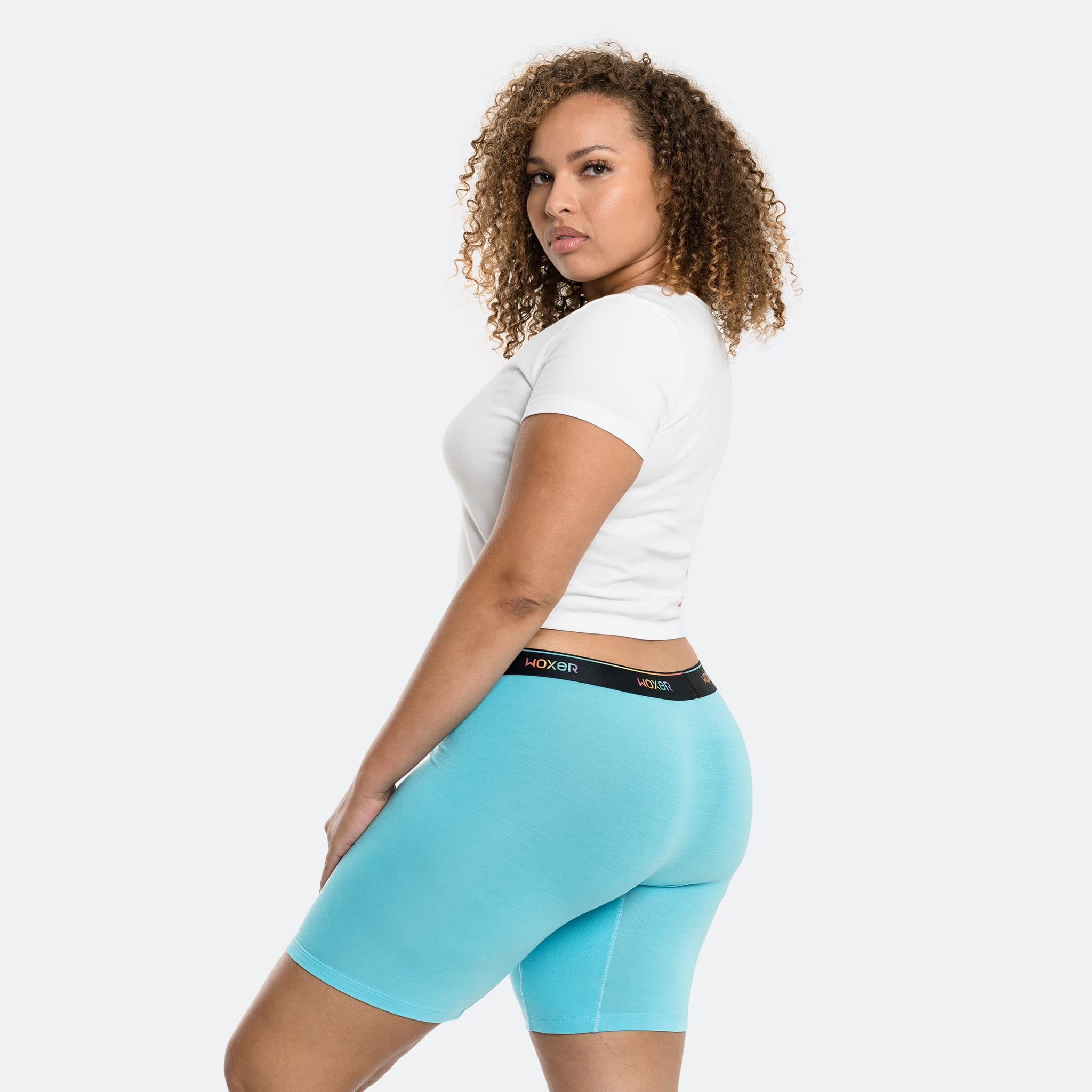 Woxer Womens Boxers - Biker 9" Boy Shorts Underwear for Women, Modal Boxer Briefs, Chafe Free, Womens Underwear - Image 6