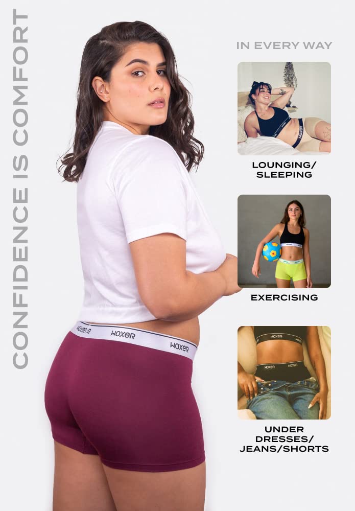 Woxer Womens Boxers - Star 3" Boy Shorts Underwear for Women - Boxer Briefs - Image 5