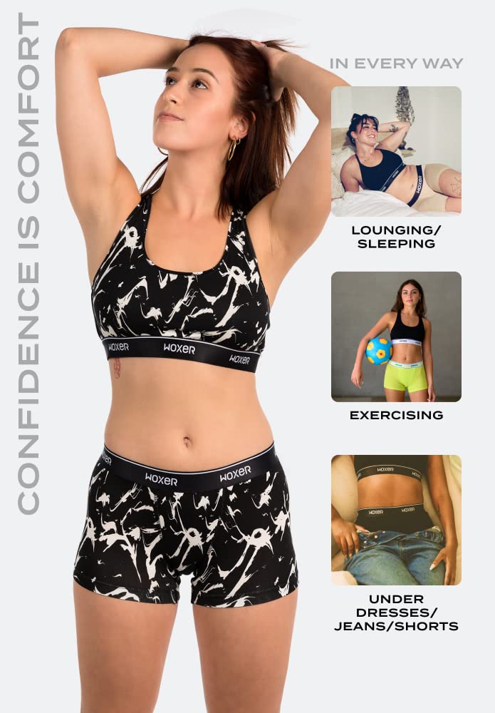 Woxer Womens Boxers - Star 3" Boy Shorts Underwear for Women - Boxer Briefs - Image 5